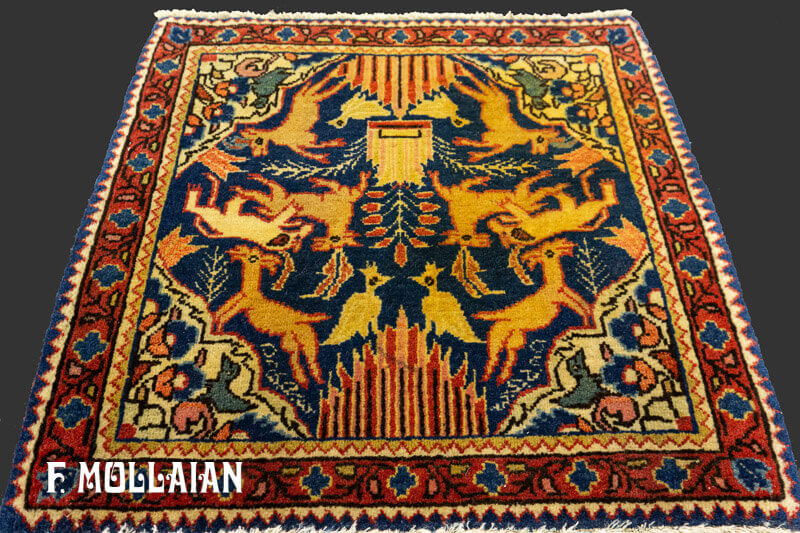 Pair of Small Antique Persian Isfahan Rug n°:15003415